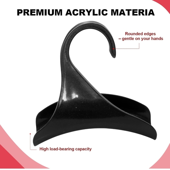 4 Pack Elegant Acrylic Black Handbag/ Accessories Holder - Picture 2 of 7